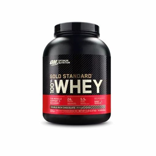 Optimum Nutrition GOLD STANDARD 100% WHEY™ Double Rich Chocolate 5 lb (74 Servings) | 984053-LDX