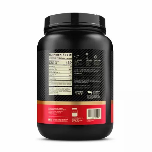 Optimum Nutrition GOLD STANDARD 100% WHEY™ French Vanilla Creme 1.5 lb (22 Servings) | 370925-TOQ