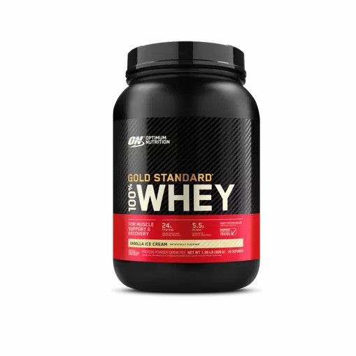 Optimum Nutrition GOLD STANDARD 100% WHEY™ Vanilla Ice Cream 2 lb (29 Servings) | 965371-BLH