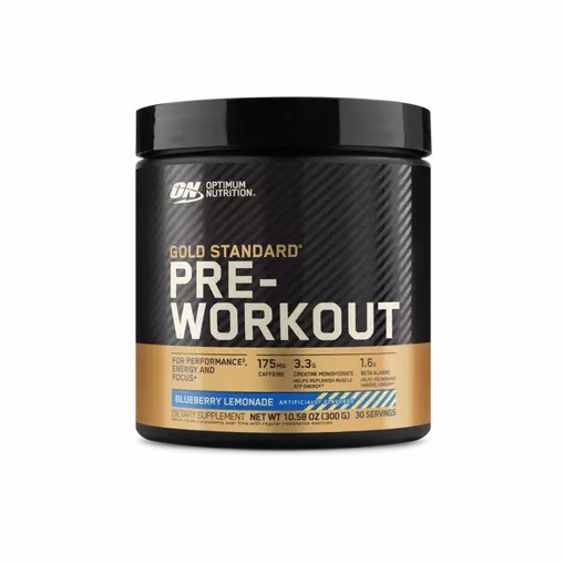 Optimum Nutrition GOLD STANDARD® Pre-Workout Blueberry Lemonade 0.66 lb (30 Servings) | 615298-CQF
