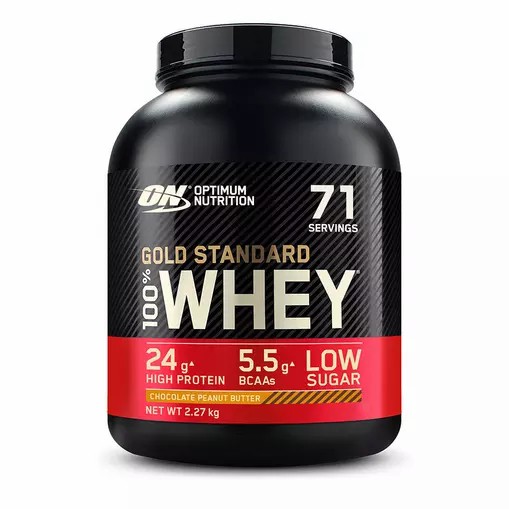 Optimum Nutrition Gold Standard 100% Whey Protein Powder Chocolate Peanut Butter 2.27 kg (71 Servings) | 741630-SQA