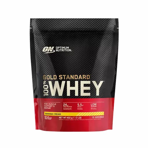 Optimum Nutrition Gold Standard 100% Whey Protein Powder Banana Cream 450 grams (15 Servings) | 472396-IJY