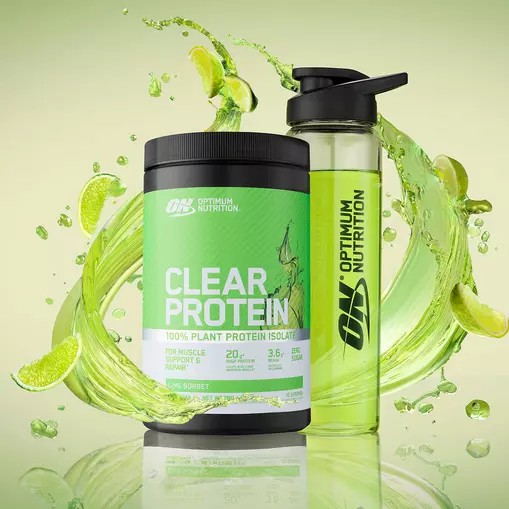 Optimum Nutrition ON Clear Protein 100% Plant Protein Isolate Lime Sorbet 280 grams (10 Servings) | 653981-ZQL