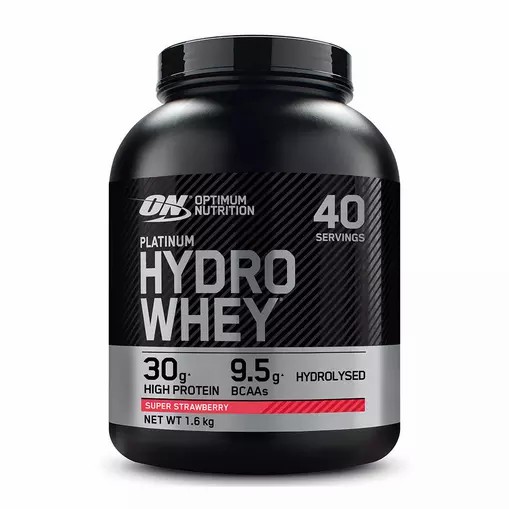 Optimum Nutrition Platinum Hydrowhey Super Strawberry 1.6 kg (40 Servings) | 301679-BKA