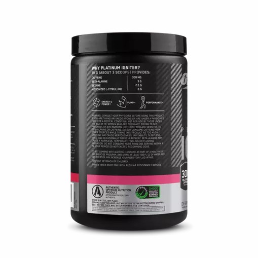 Optimum Nutrition Platinum Igniter Berry Lemonade Blast 0.84 lb (20 Servings) | 564392-TKV