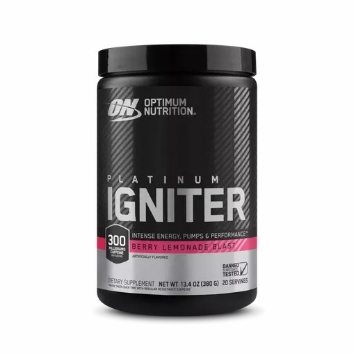 Optimum Nutrition Platinum Igniter Berry Lemonade Blast 0.84 lb (20 Servings) | 564392-TKV