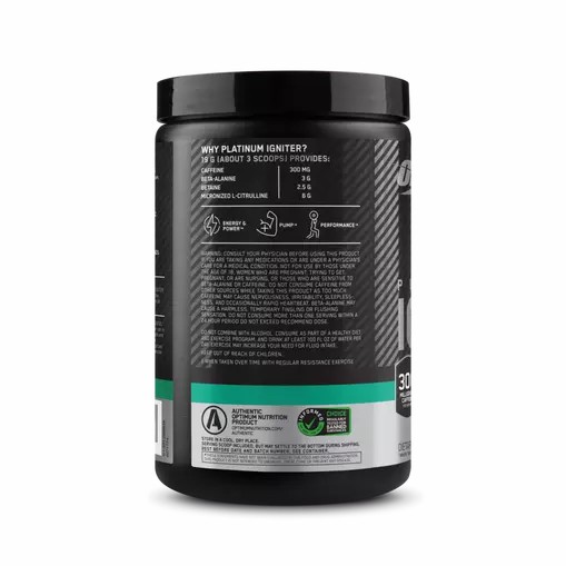 Optimum Nutrition Platinum Igniter Cherry Lime Punch 0.84 lb (20 Servings) | 541980-JCY