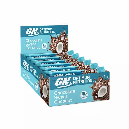 Optimum Nutrition Protein Bar Chocolate Sweet Coconut 720 grams (12 Bars) | 259367-EDL