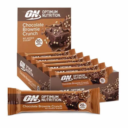 Optimum Nutrition Protein Bar Chocolate Brownie Crunch 650 grams (10 Bars) | 526194-DEJ