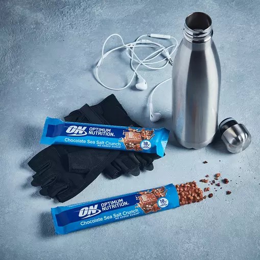 Optimum Nutrition Protein Bar Chocolate Sea Salt Crunch 55 grams (1 bars) | 406213-QIM