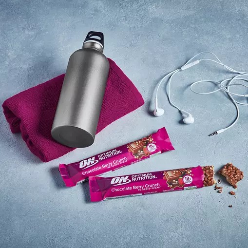 Optimum Nutrition Protein Bar Chocolate Berry Crunch 720 grams (12 Bars) | 091482-JZV