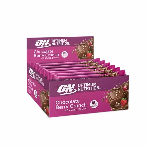 Optimum Nutrition Protein Bar Chocolate Berry Crunch 720 grams (12 Bars) | 091482-JZV