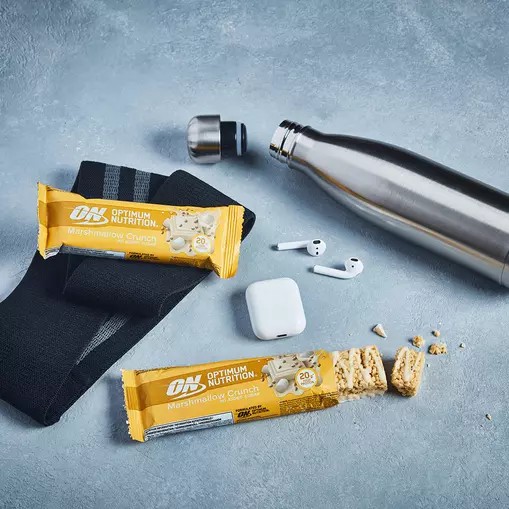Optimum Nutrition Protein Bar Marshmallow Crunch 650 grams (10 Bars) | 962431-PEI