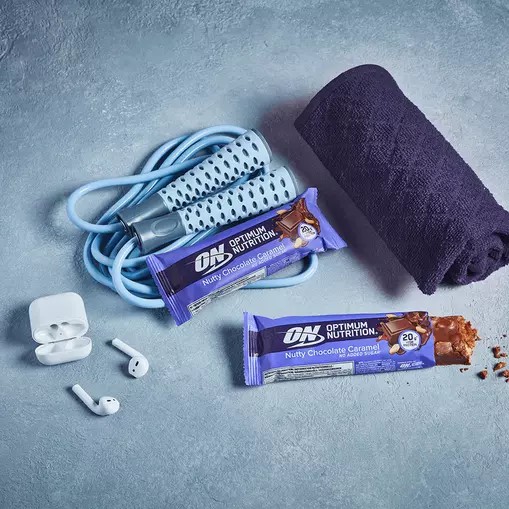 Optimum Nutrition Protein Bar Nutty Chocolate Caramel 70 grams (1 Bars) | 083467-XFY