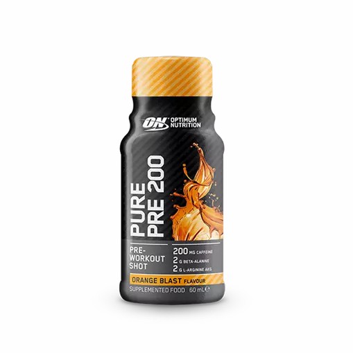 Optimum Nutrition Pure Pre 200 Pre-Workout Shot Orange 60ml (12 shots) | 670531-BVI