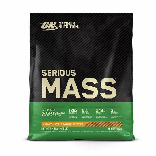 Optimum Nutrition Serious Mass Chocolate Peanut Butter 5.45 kg (16 Servings) | 052836-MEC