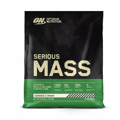 Optimum Nutrition Serious Mass Cookies & Cream 2.73 kg (8 Servings) | 784319-UTM
