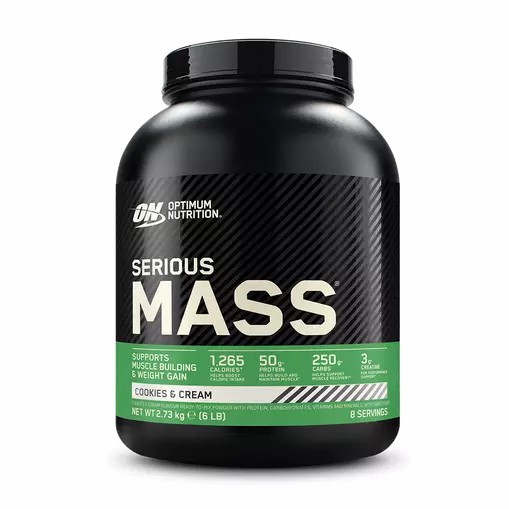 Optimum Nutrition Serious Mass Cookies & Cream 2.73 kg (8 Servings) | 784319-UTM