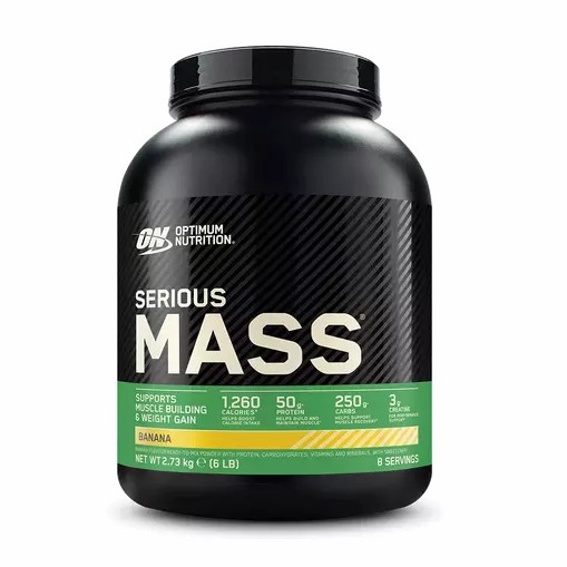 Optimum Nutrition Serious Mass Gainer Banana 2.73 kg (8 Servings) | 167349-PTD