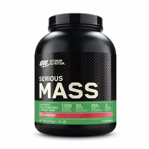 Optimum Nutrition Serious Mass Gainer Strawberry 2.73 kg (8 Servings) | 140625-MWB